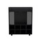 Tuhome St Andrews Bar Cart with Built-In 8-Bottle Rack. and Aluminum-Edged Top Surface-Black MLW9048 - alternate 2